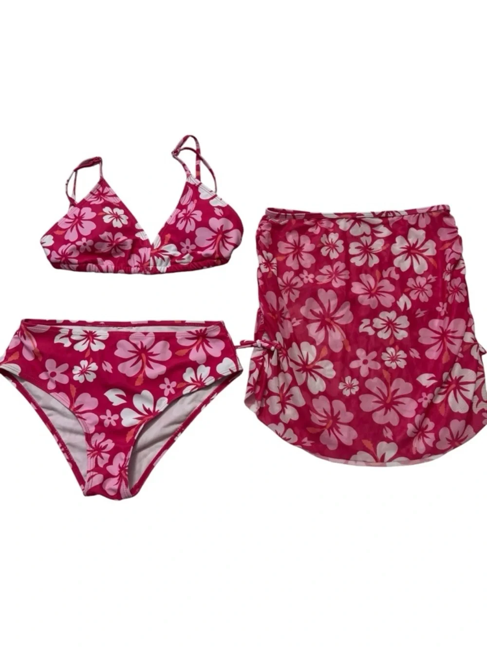 Milumia Floral 3 Piece Bikini Set